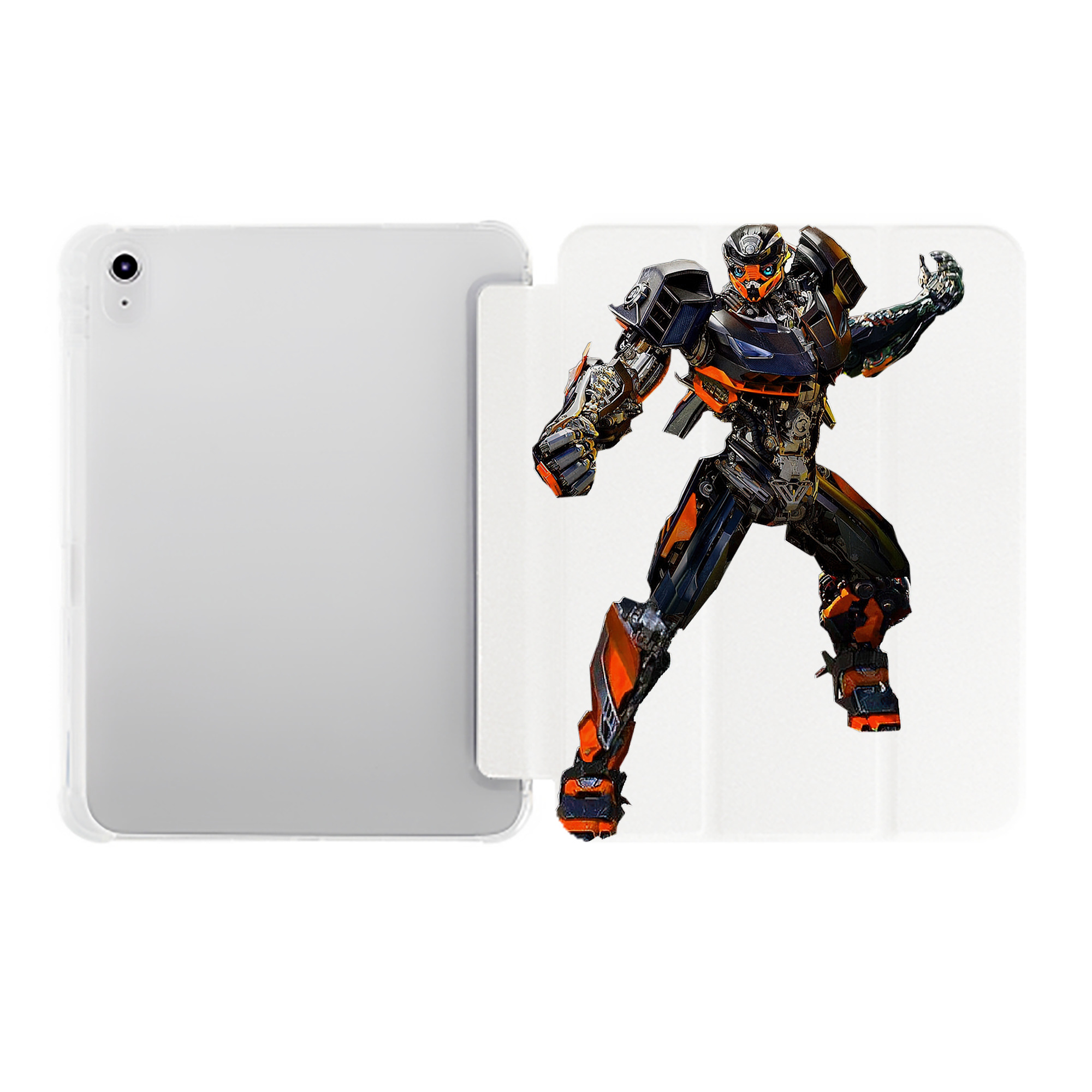 （画像用）  IPad ケース ペン収納付き 三つ折りスタンド PUレザー×シリコン 対応機種9.5/10.5/10.9インチ